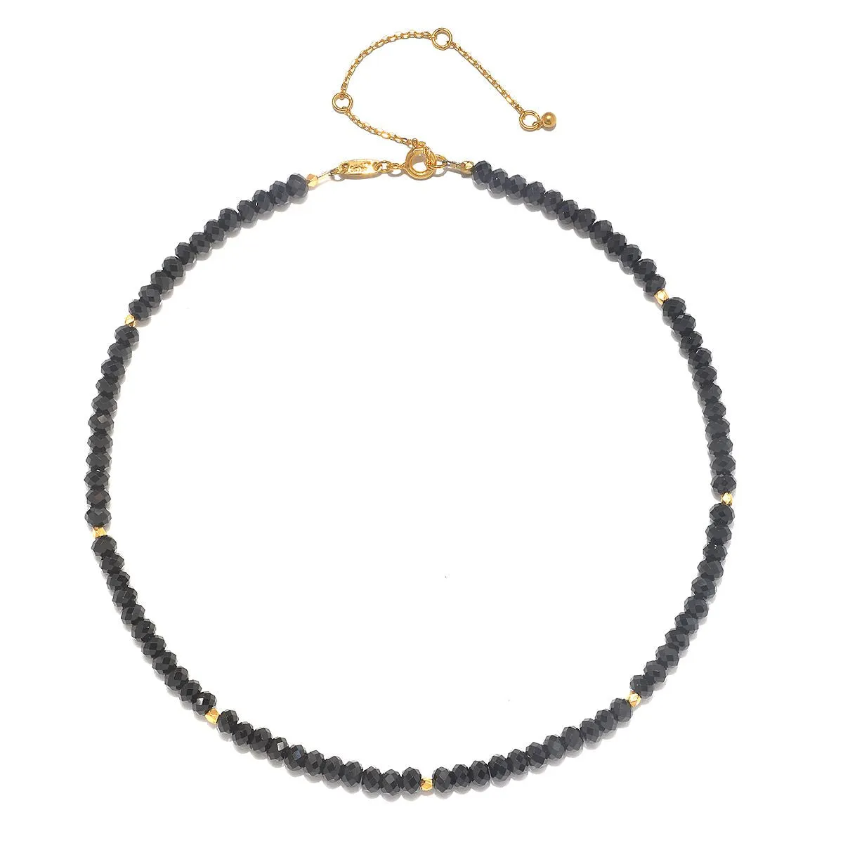 Empowered Being Black Spinel Choker Necklace