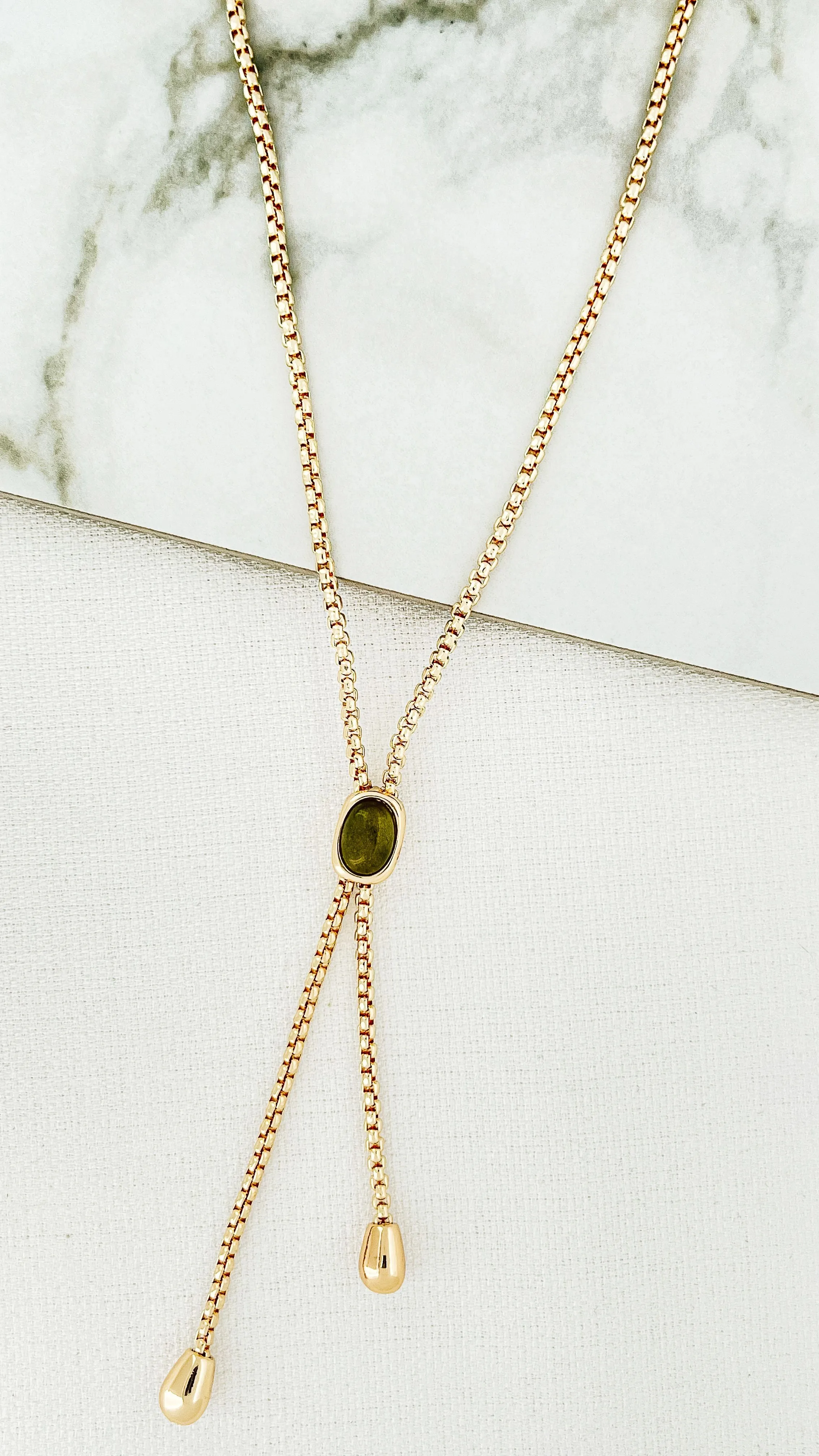 Envy Gold & Grey Necklace