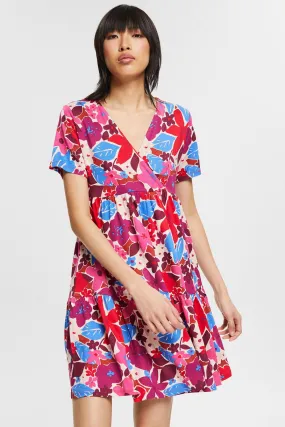 Esprit Viscose AOP Crepe Floral Dress