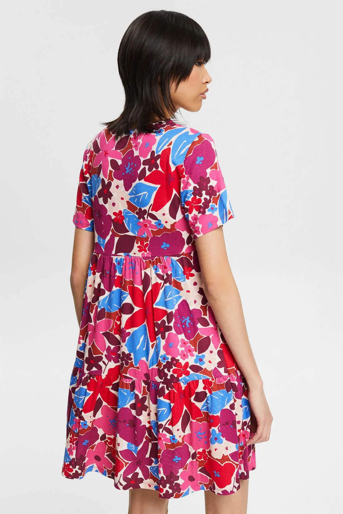 Esprit Viscose AOP Crepe Floral Dress