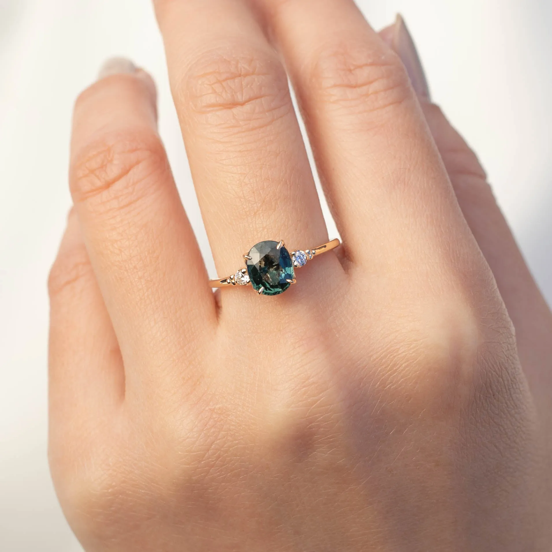 Estel Ring - 1.93ct Green Sapphire (One of a kind)