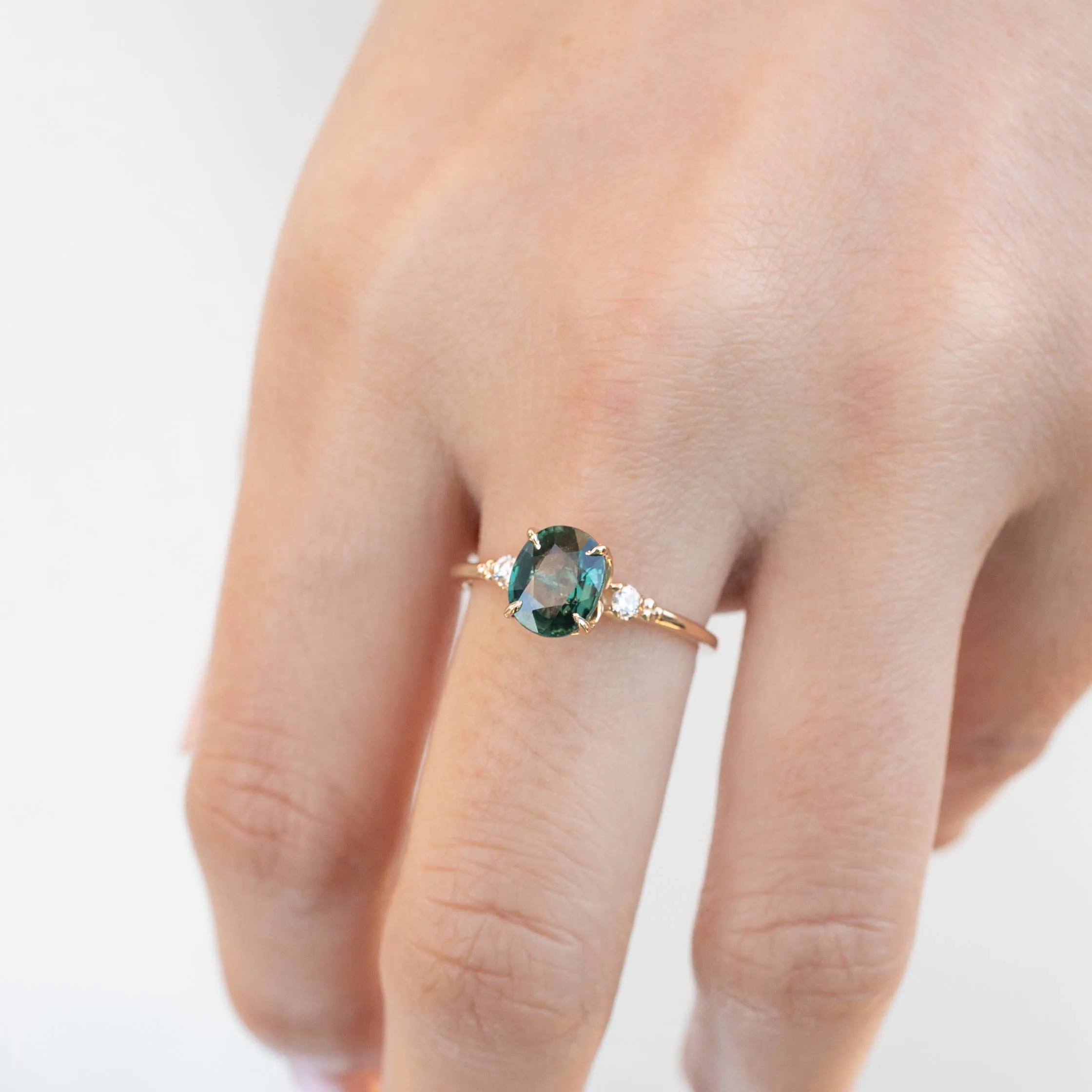 Estel Ring - 1.93ct Green Sapphire (One of a kind)