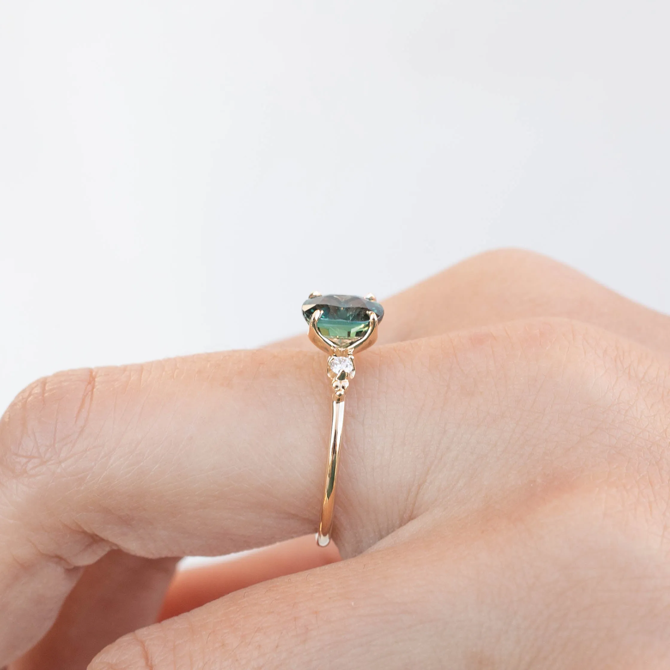 Estel Ring - 1.93ct Green Sapphire (One of a kind)