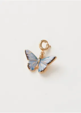 Fable England Blue Butterfly Enamel Charm