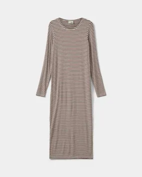 FACITASY DRESS - Brown Striped