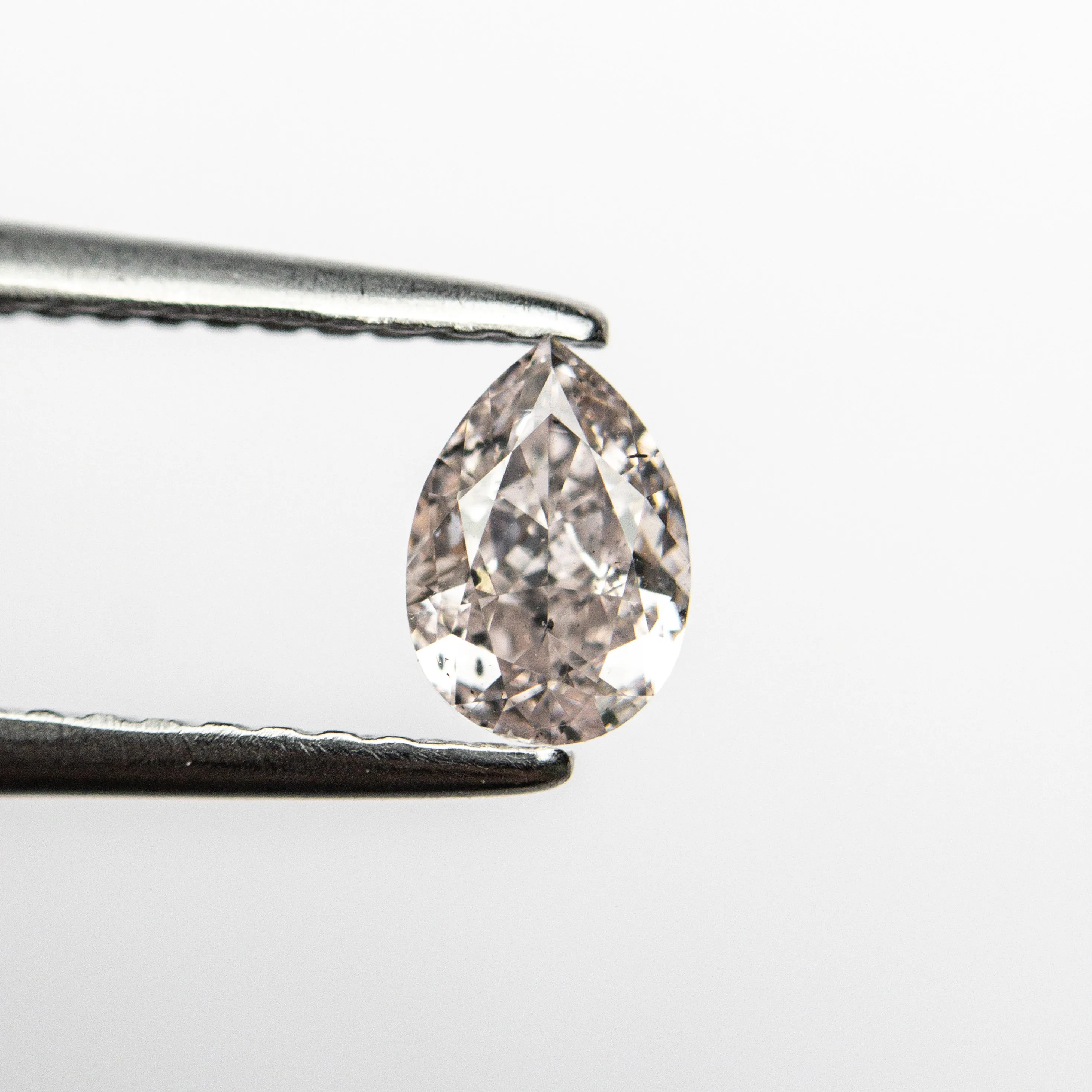 Faint Pink Brilliant Diamond - 0.45ct Pear