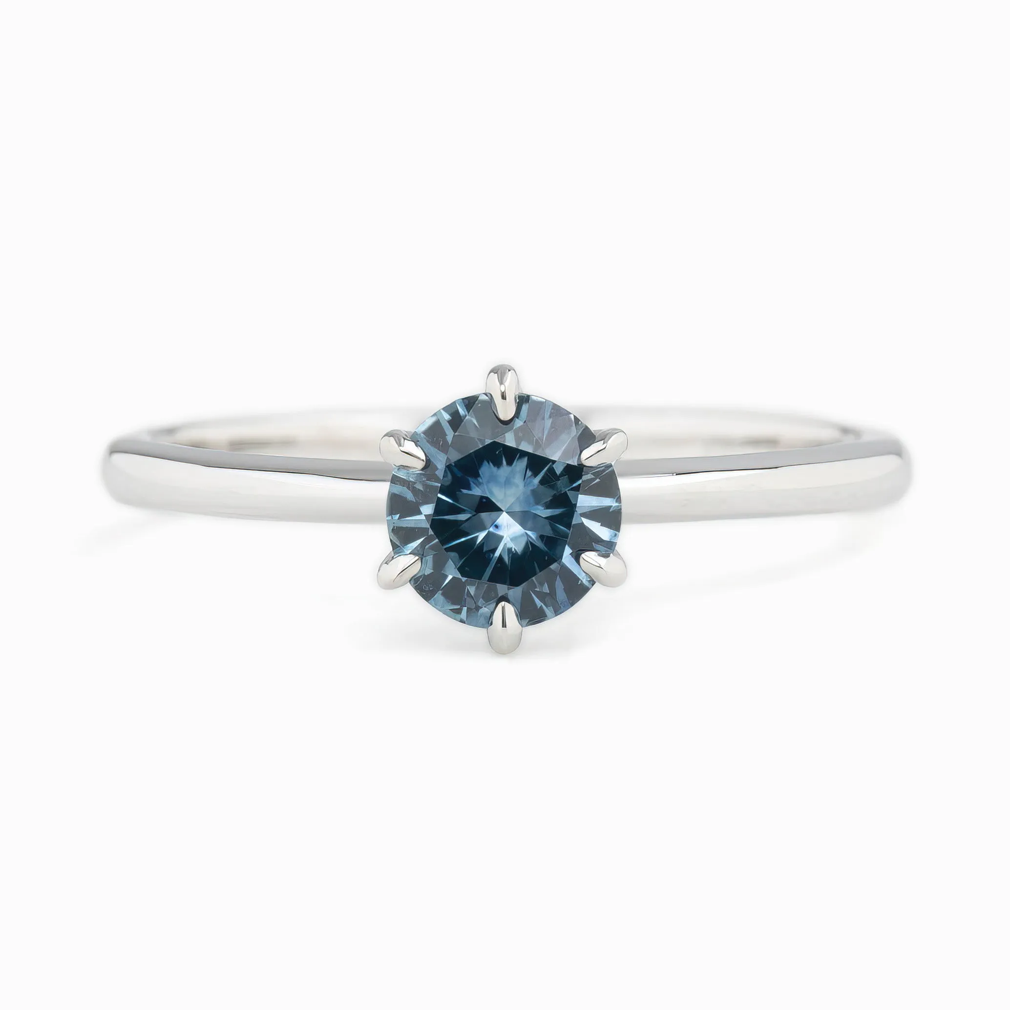 Floryn Ring 0.70ct Blue Montana Sapphire, 14K White Gold