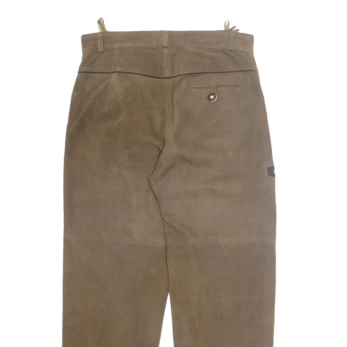 GAMES NHAC Western Mens Trousers Brown Regular Straight W32 L29