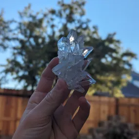 Gemmy A Grade Natural Clear Quartz Cluster from Brazil with Rainbows ~ Clear Connection and Vibrant Energy~ Tucson Exclusive!