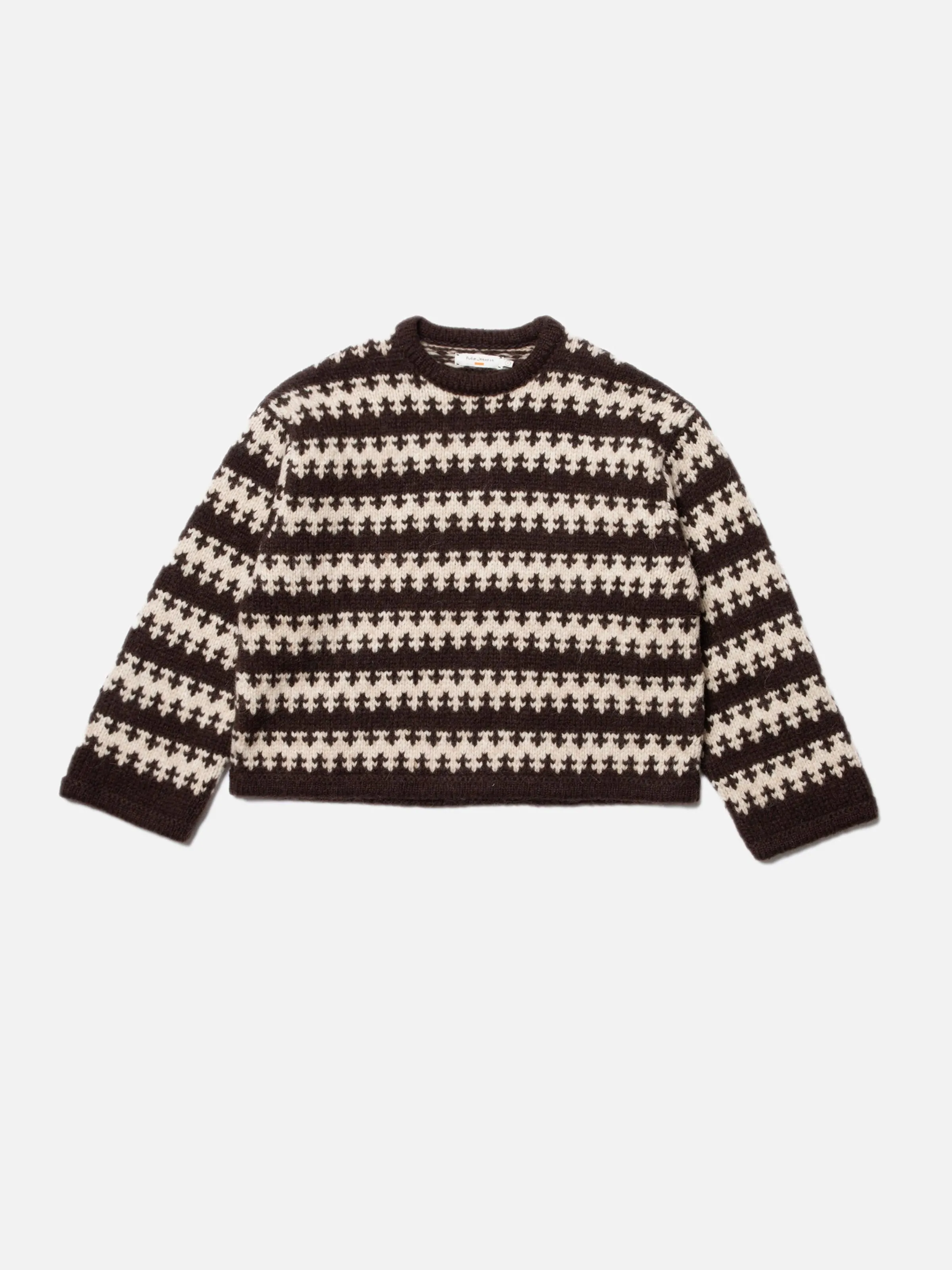 Gerd Fair Isle Alpaca Knit Brown/Beige