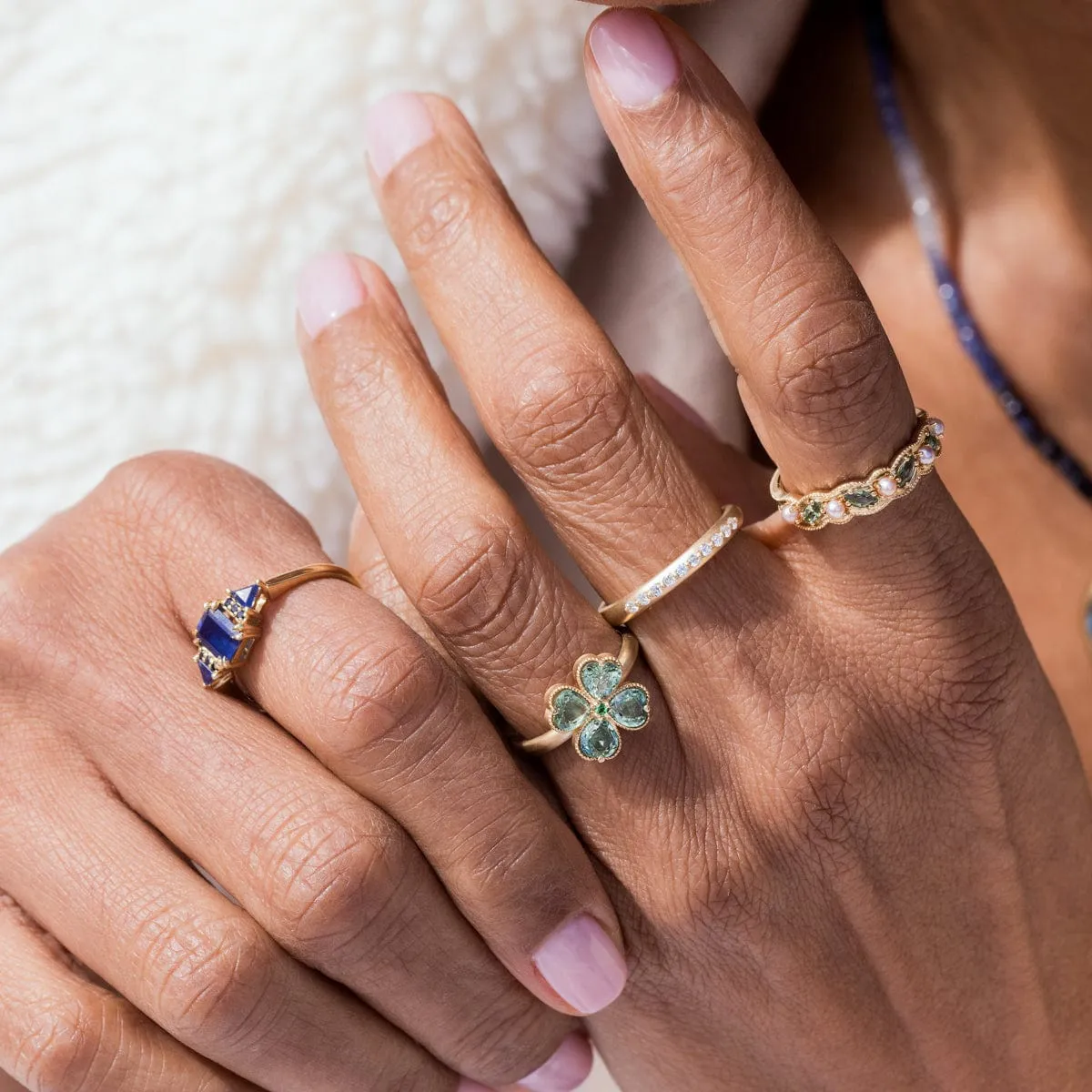 Green Clover Ring