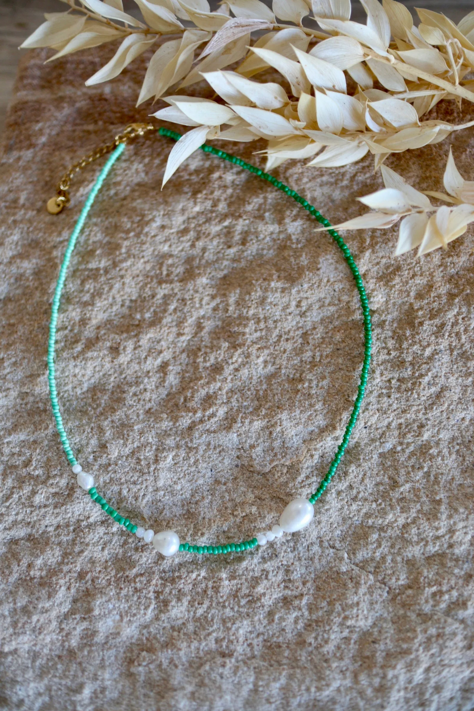 Green Pearl Necklace