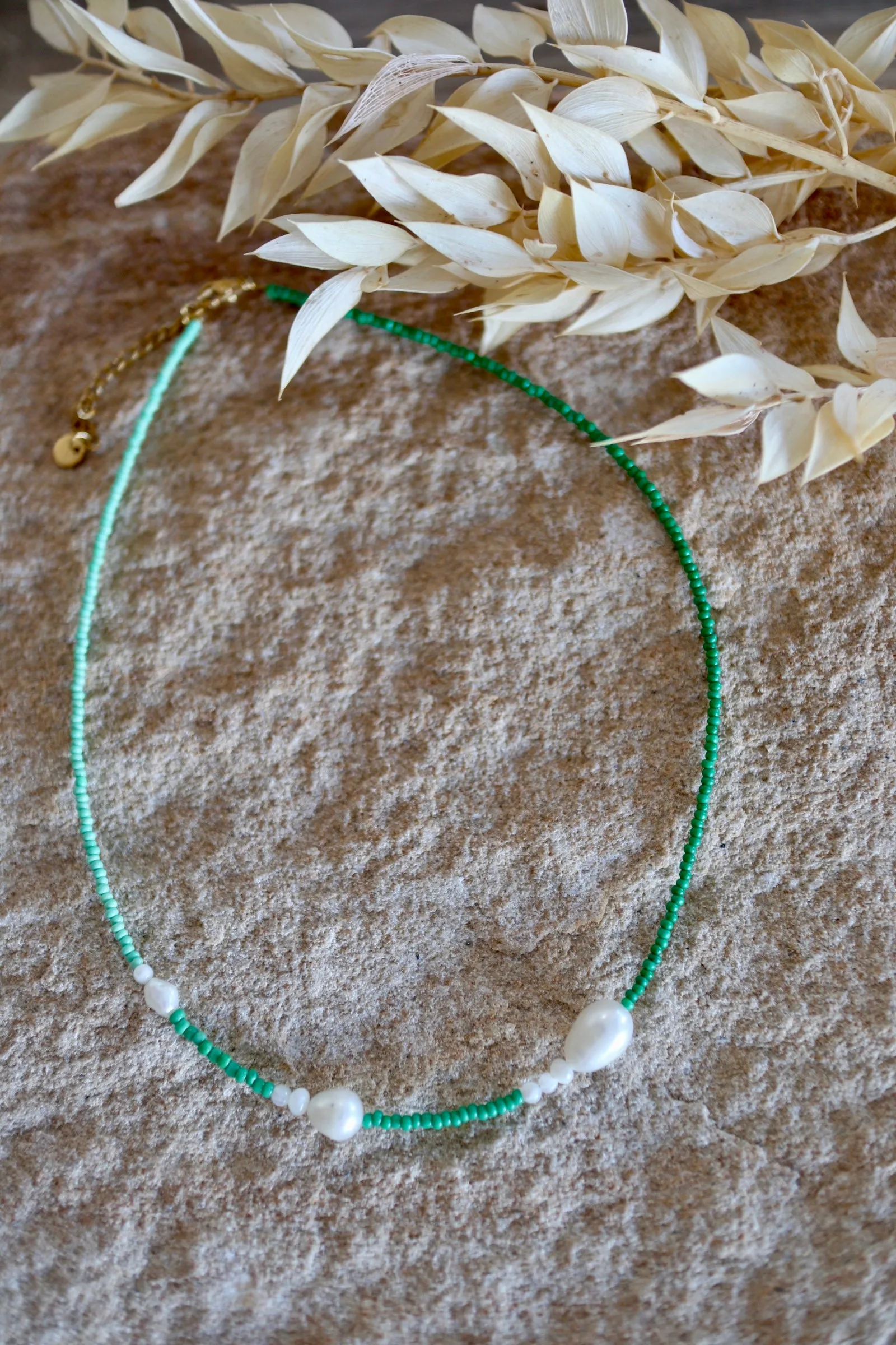 Green Pearl Necklace