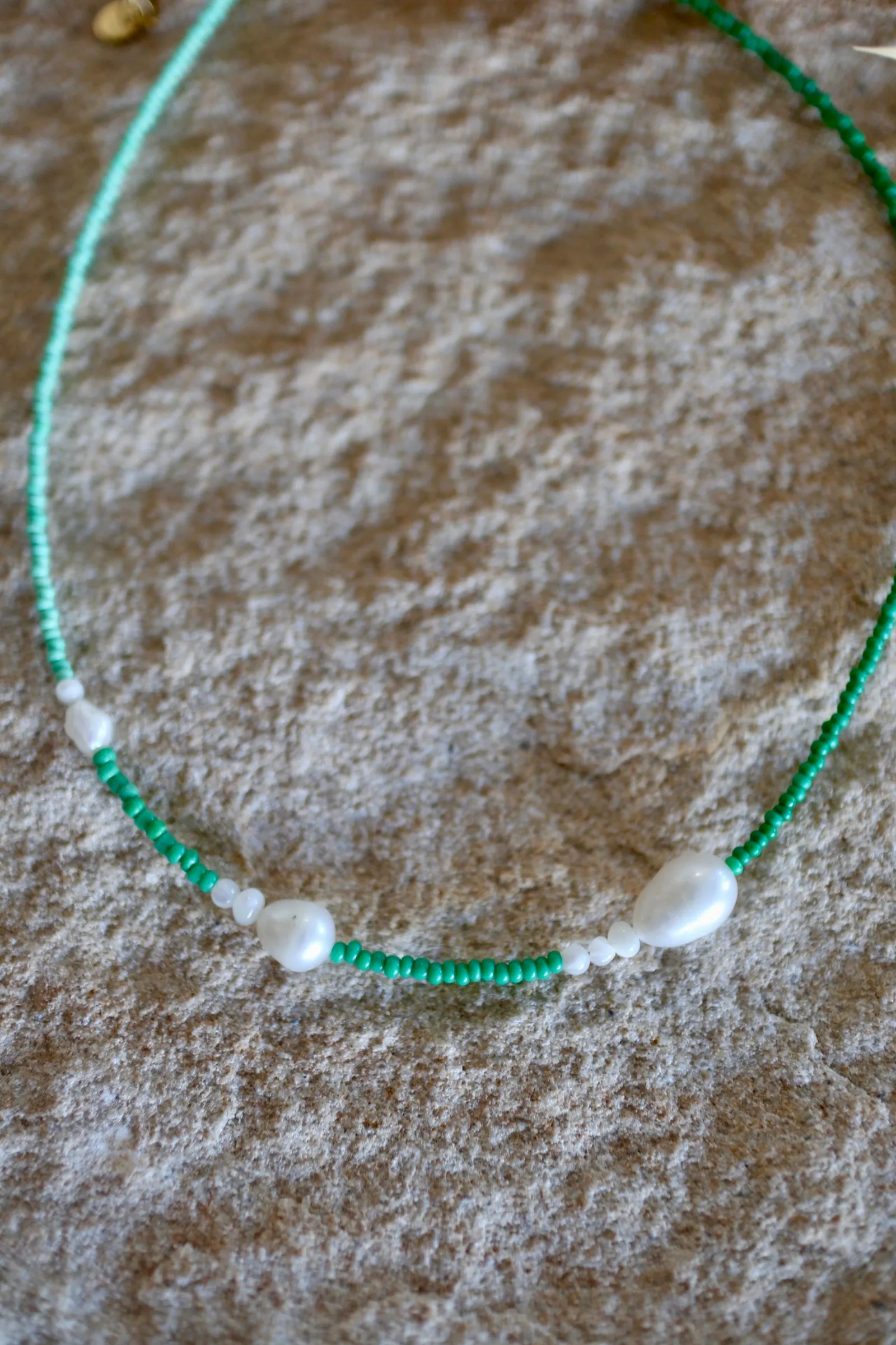 Green Pearl Necklace