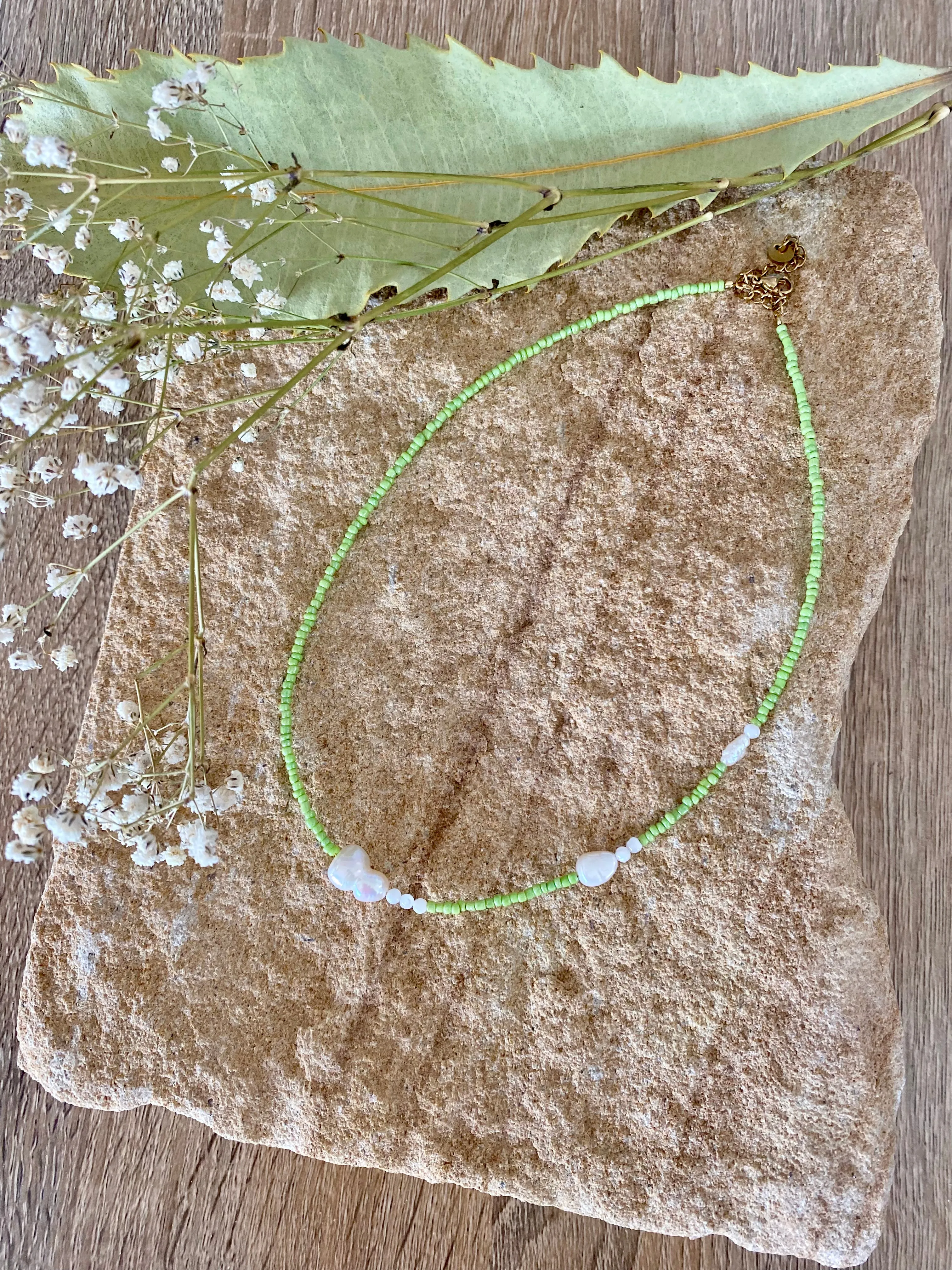 Green Pearl Necklace