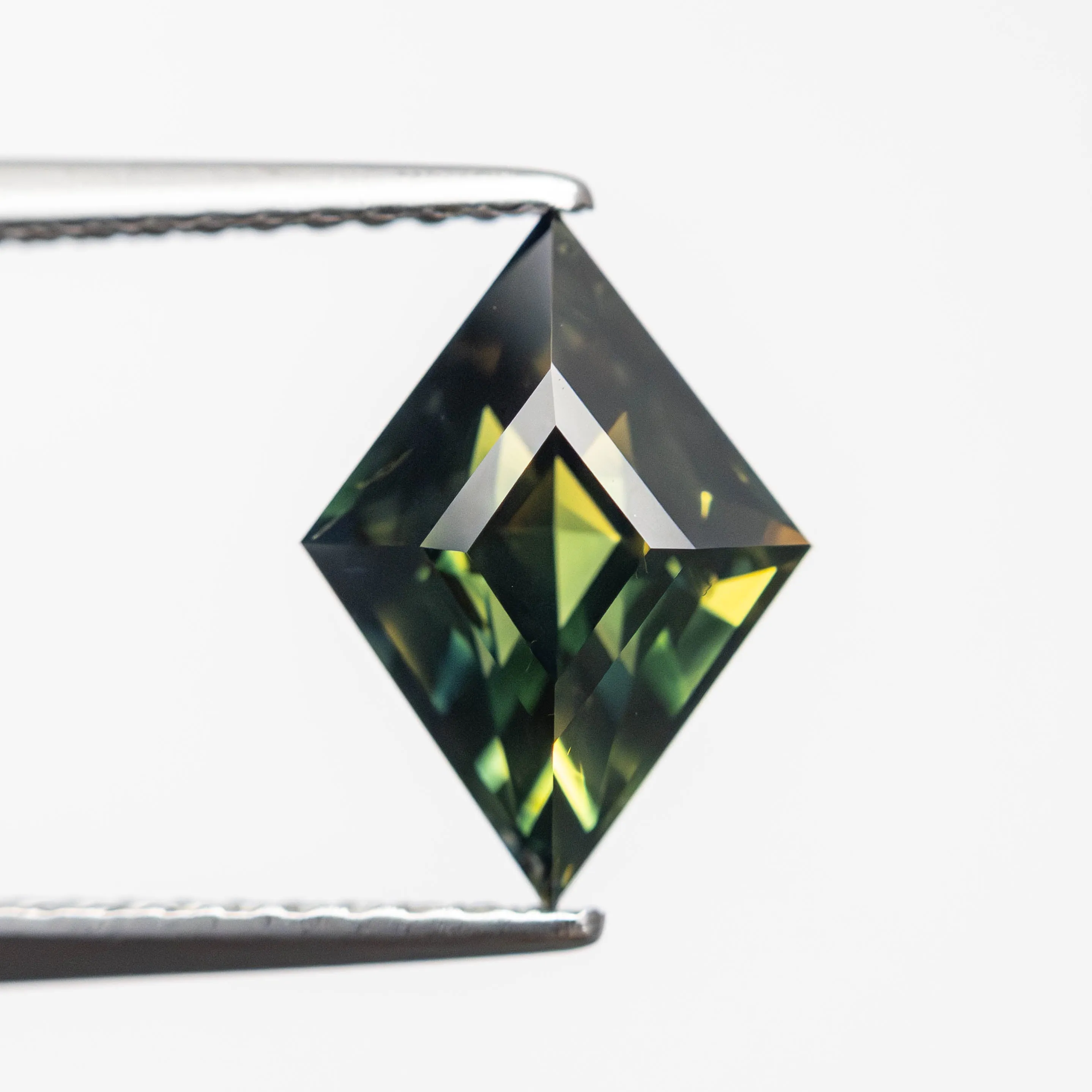 Green/Teal Step Cut Sapphire - 2.03ct Lozenge