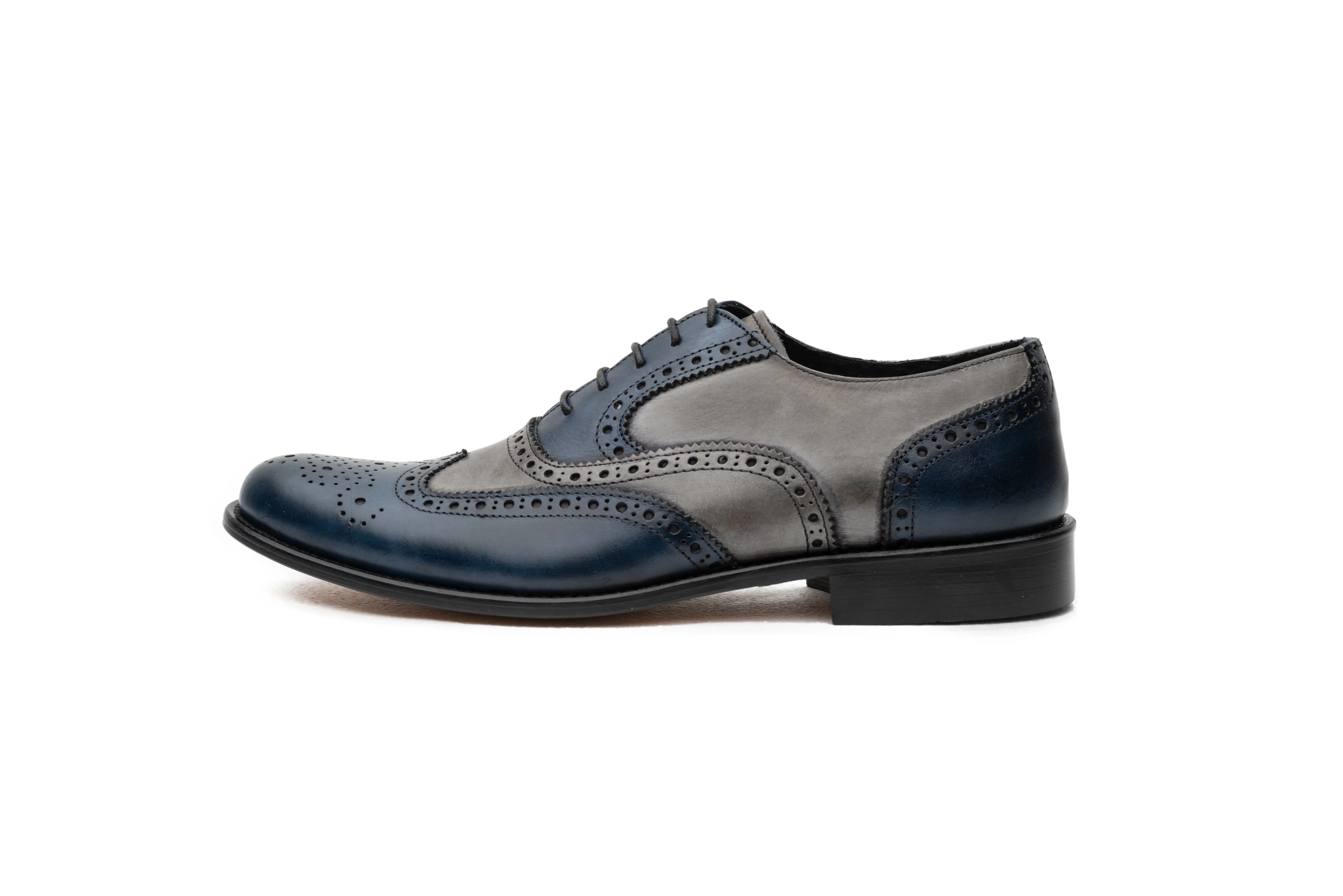 Grey/Blue Oxford