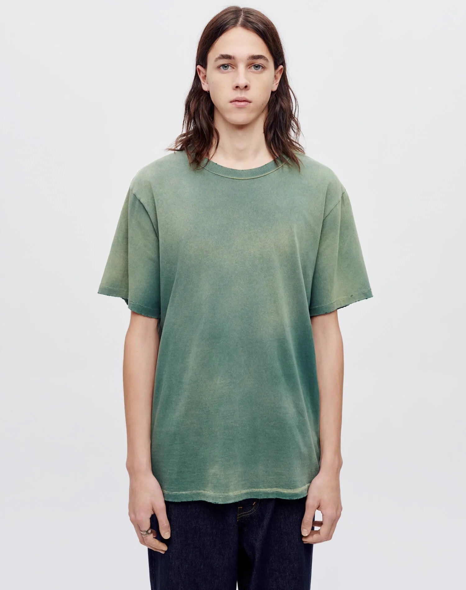 Hanes Loose Tee - Sun Faded Forest Green