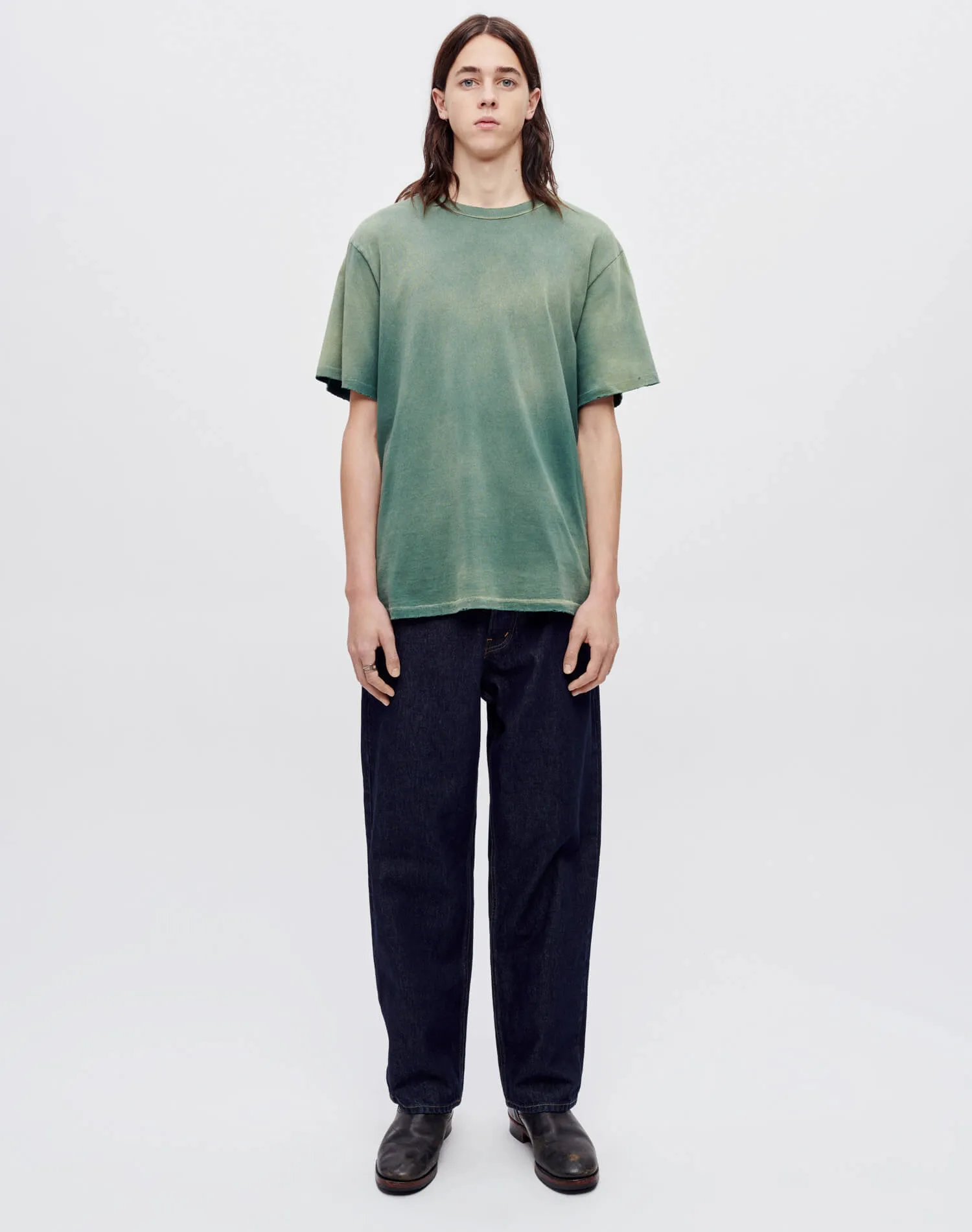 Hanes Loose Tee - Sun Faded Forest Green