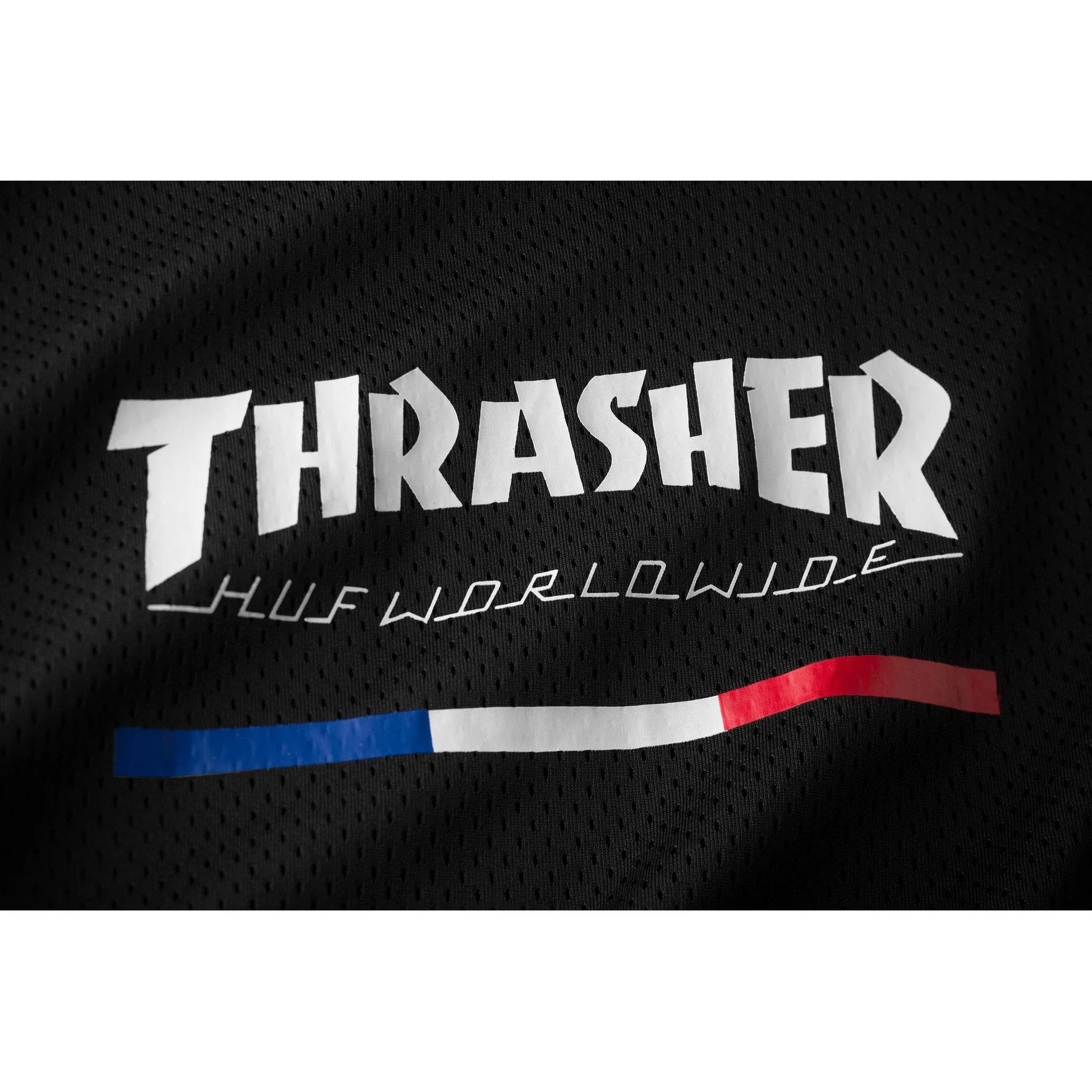 HUF X THRASHER TDS JERSEY BLACK