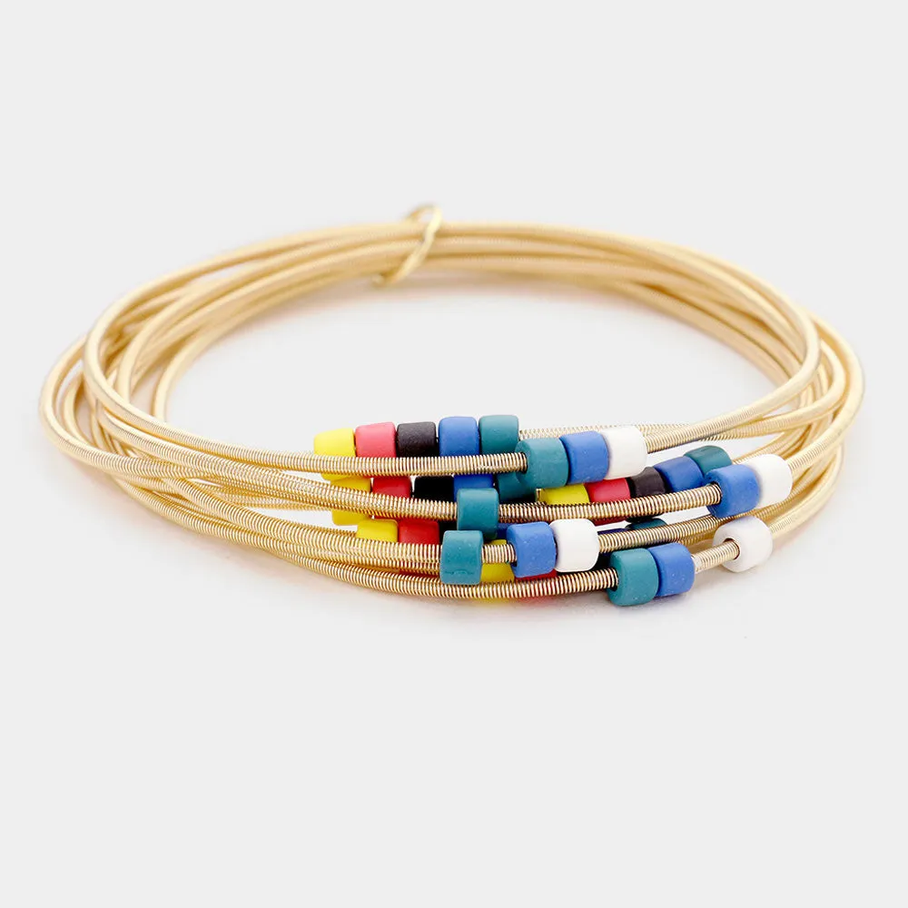 iLLASPARKZ Colorful Bead Multi Stretch Bracelet