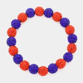 iLLASPARKZ Colorful Shamballa Ball Stretch Bracelet