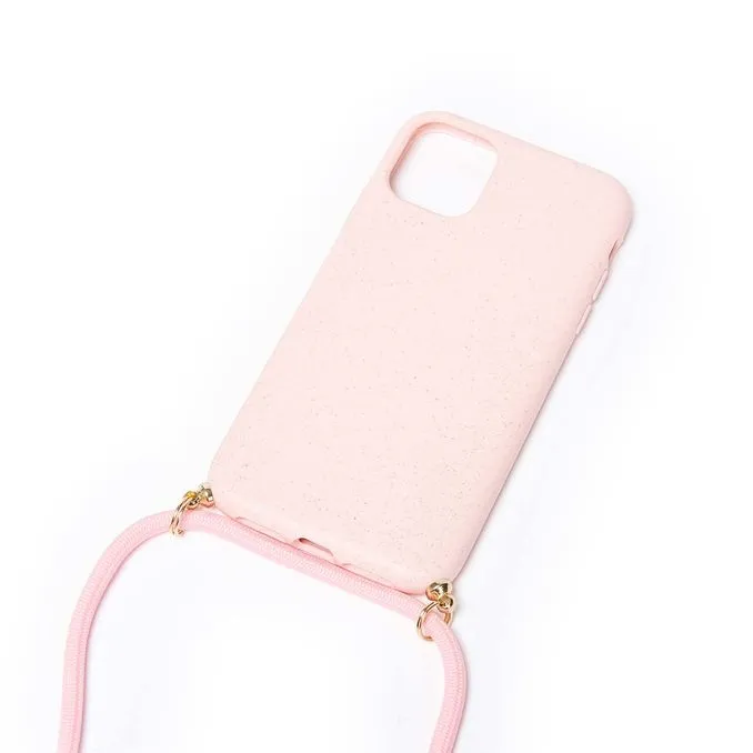 IPHONE X/XS NECKLACE COMPOSTABLE CASE Pink 