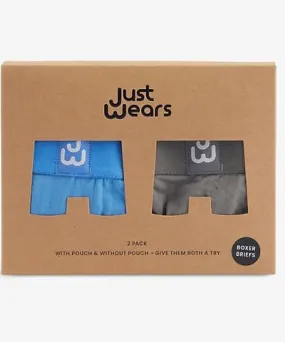 Justwears Mens New Heights Pack of two moisture-wicking stretch-jersey boxers