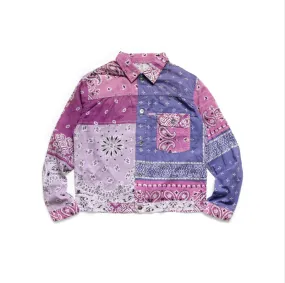 Kapital Gauze Bandana Patchwork 1st Jacket - Light Purple