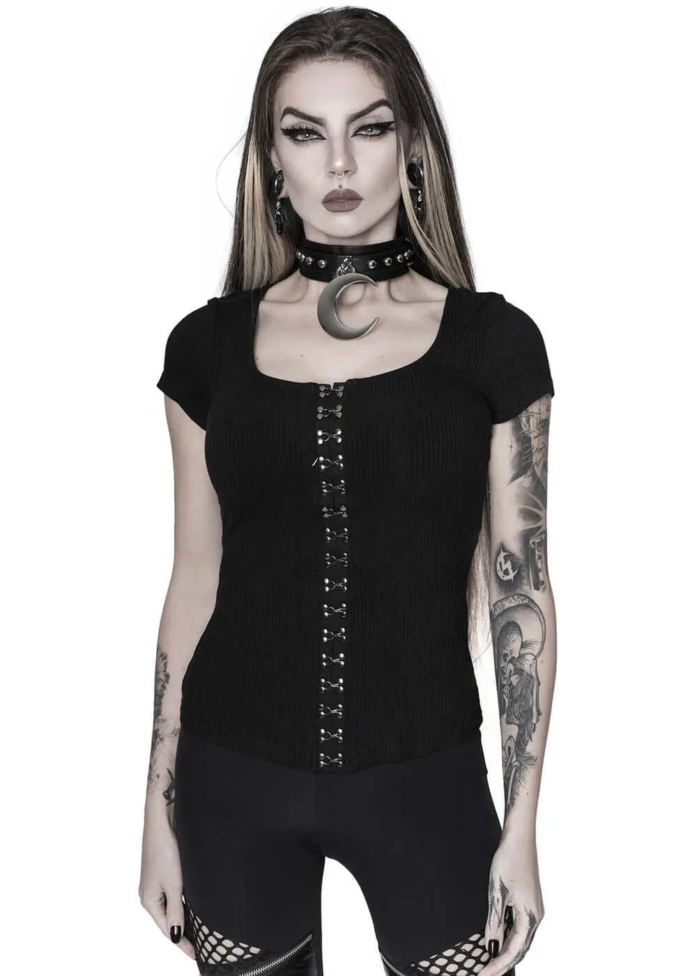 Killstar Eye CU 80's Top Black