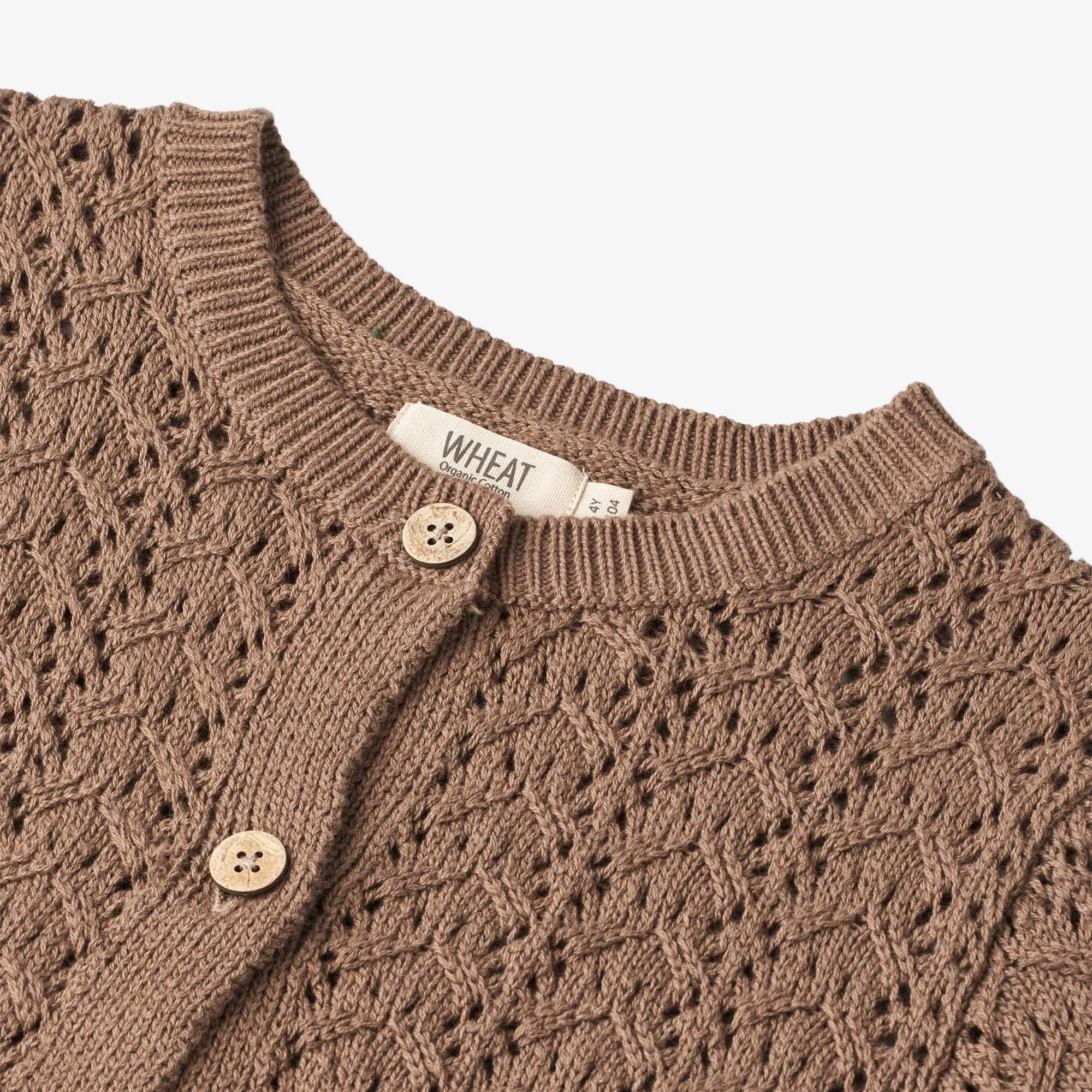 Knit Cardigan Celia - cocoa brown