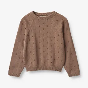 Knit Pullover Mira - cocoa brown