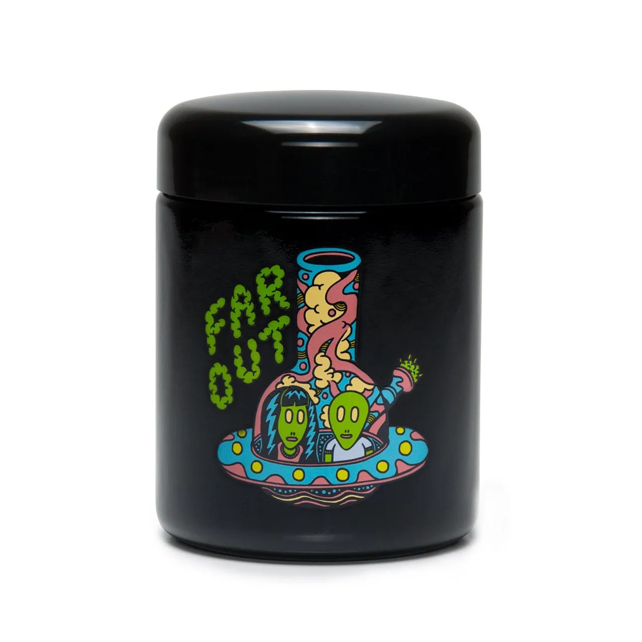 Large Black Stash Jar