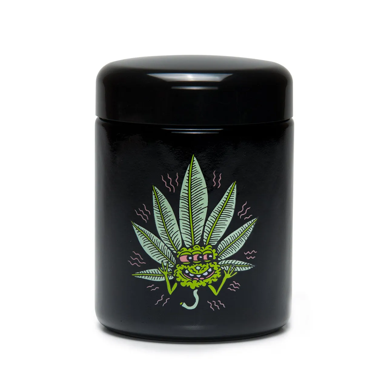 Large Black Stash Jar