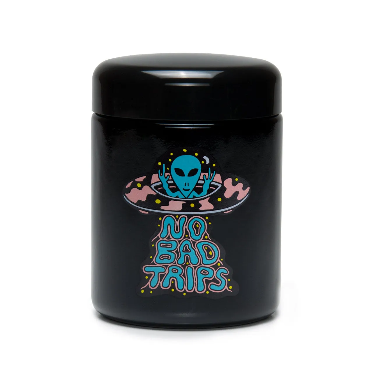 Large Black Stash Jar