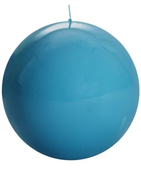 Large Blue Ball Candle