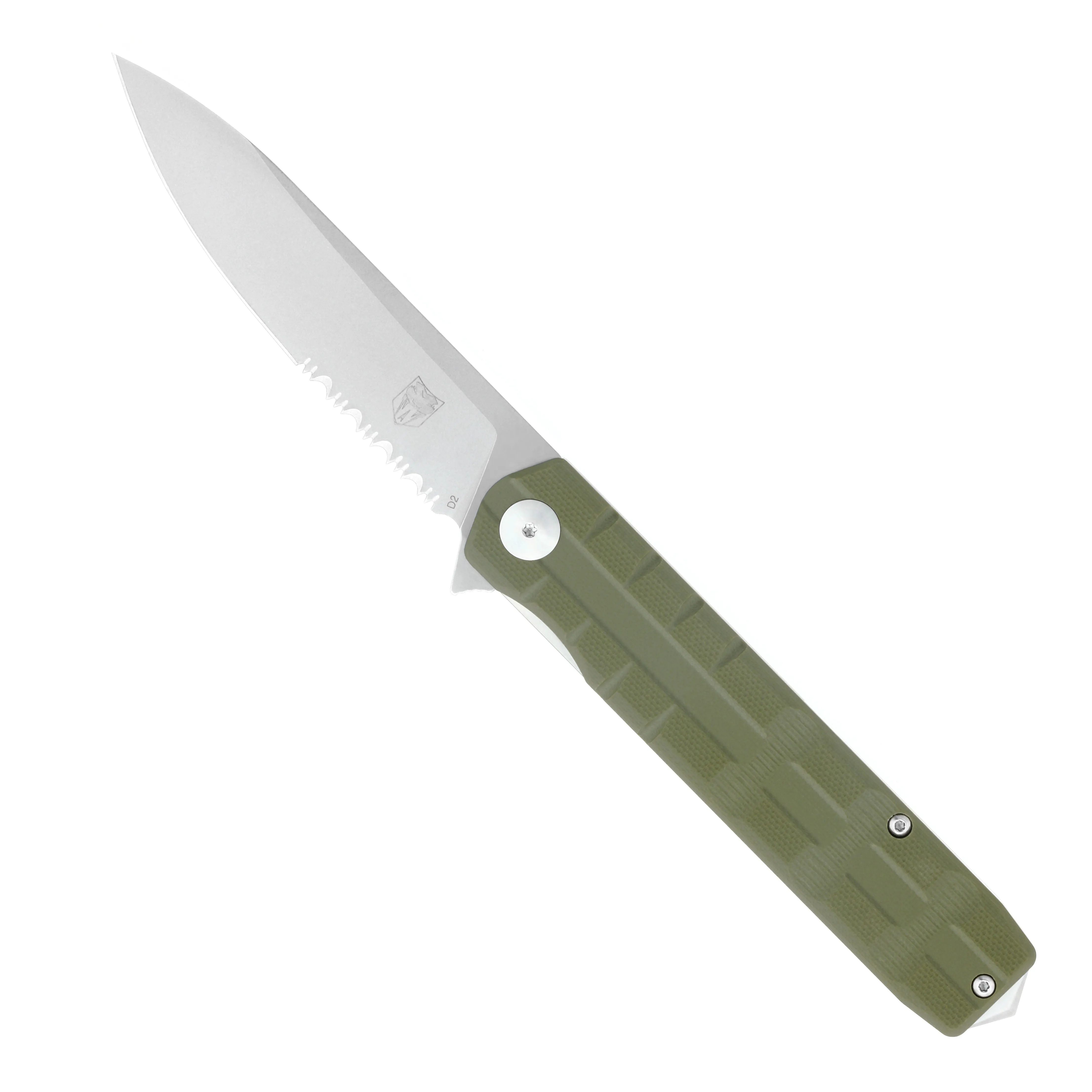 Large Kuzio OD Green Drop Serrated