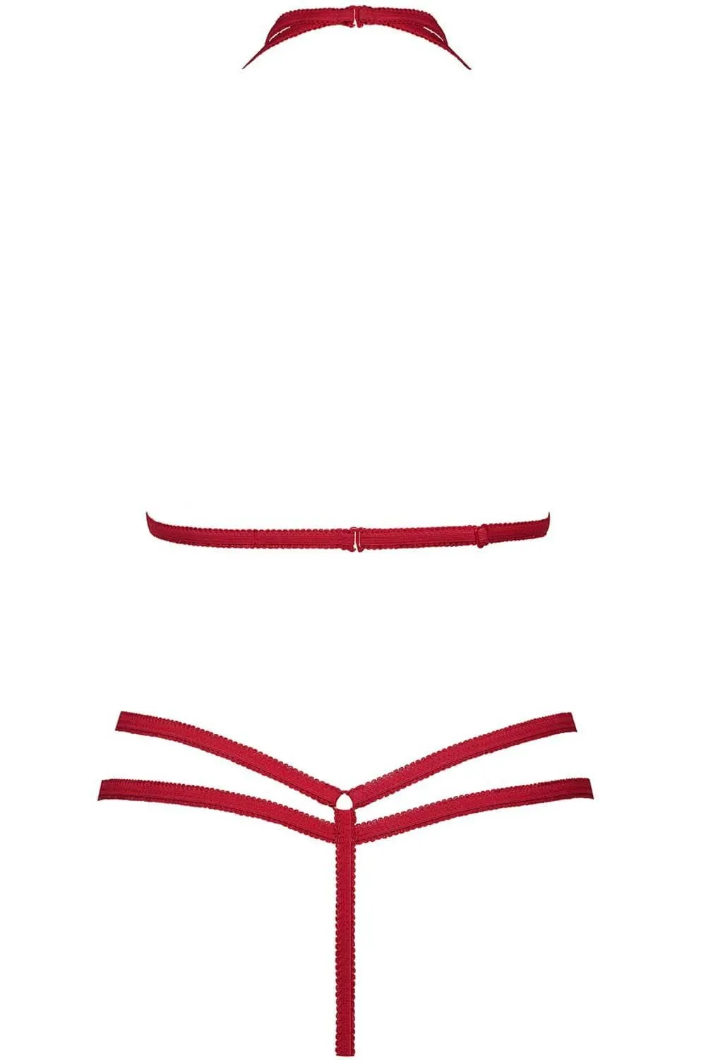 Le Petit Secret Red Harness & Thong