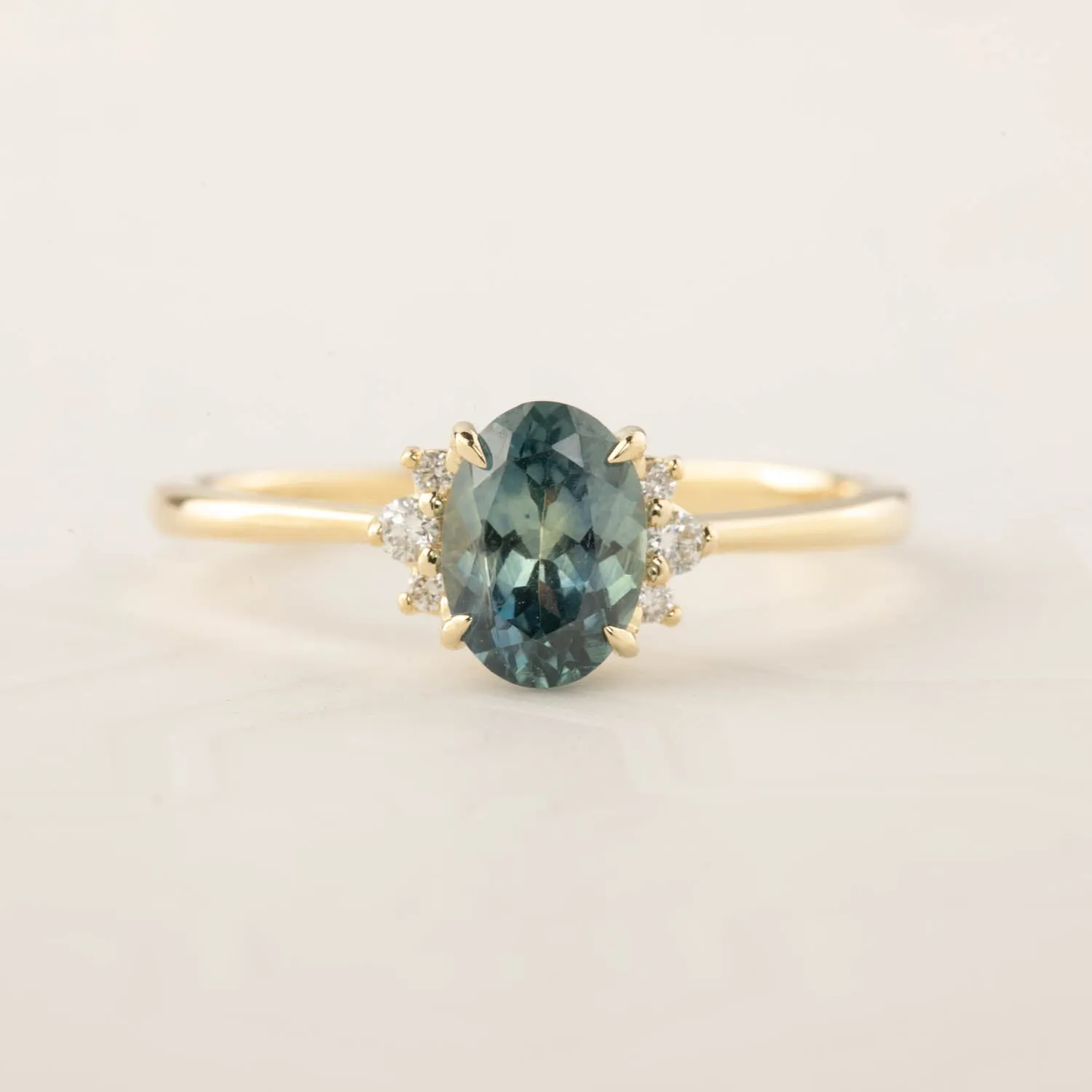 Lena Ring -1.2ct Green Montana Sapphire (One of a kind)