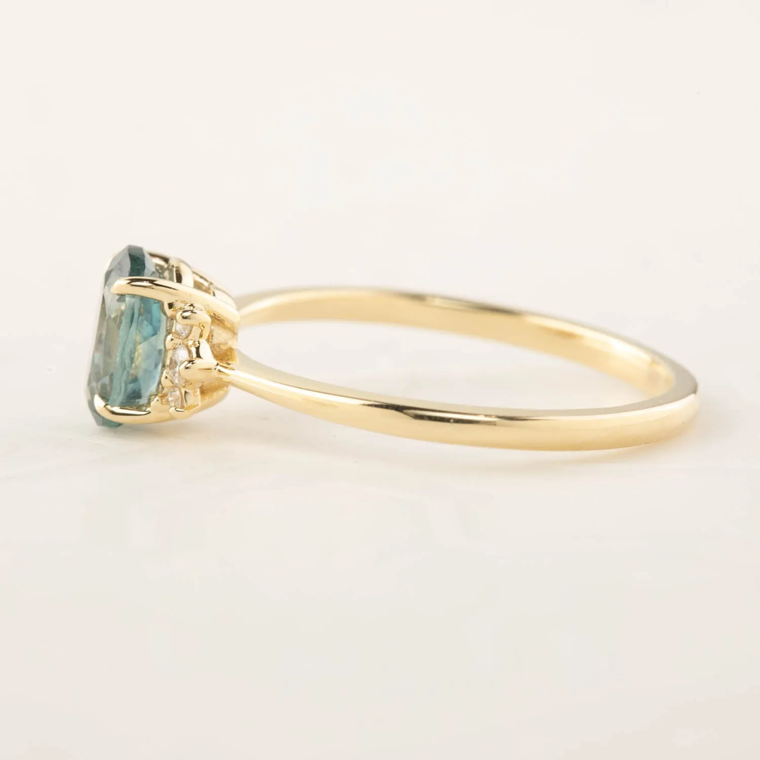 Lena Ring -1.2ct Green Montana Sapphire (One of a kind)