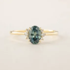 Lena Ring -1.2ct Green Montana Sapphire (One of a kind)