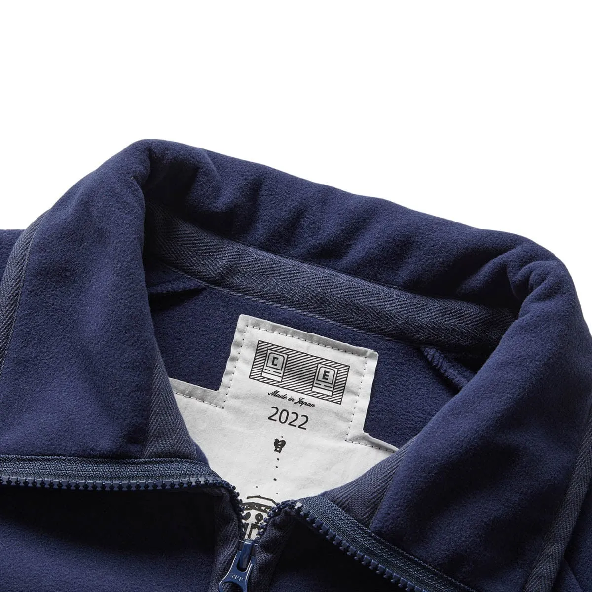 LIGHT FLEECE ZIP UP NAVY | Bodega