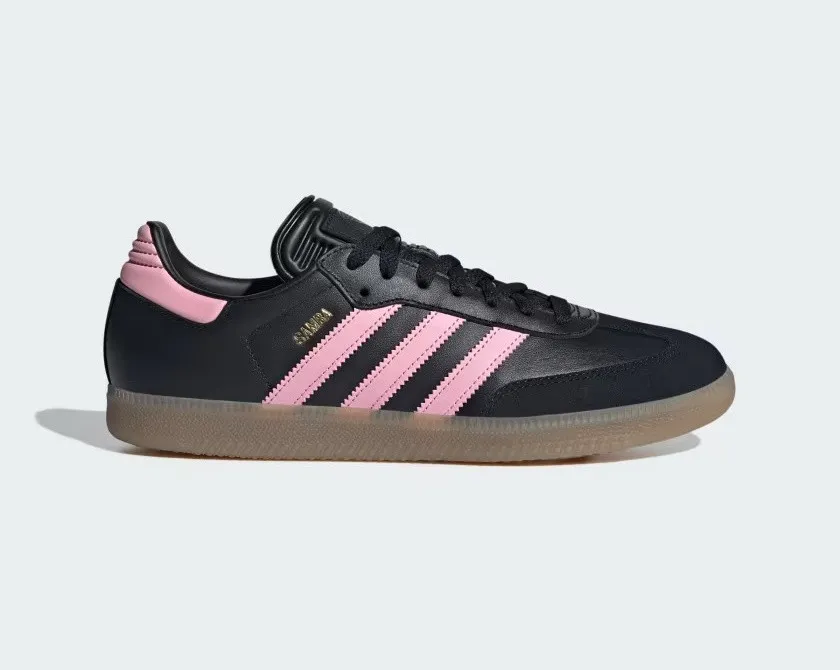 Lionel Messi x Adidas Samba Indoor Inter Miami CF Away Kit Core Black Light Pink Gum IH8157