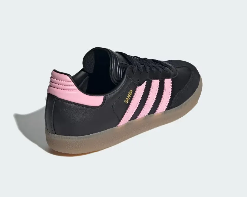 Lionel Messi x Adidas Samba Indoor Inter Miami CF Away Kit Core Black Light Pink Gum IH8157