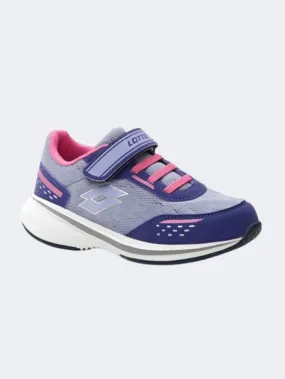 Lotto Speedevo 600 Amf Ps Girls Running Shoes Azurite Navy/Pink