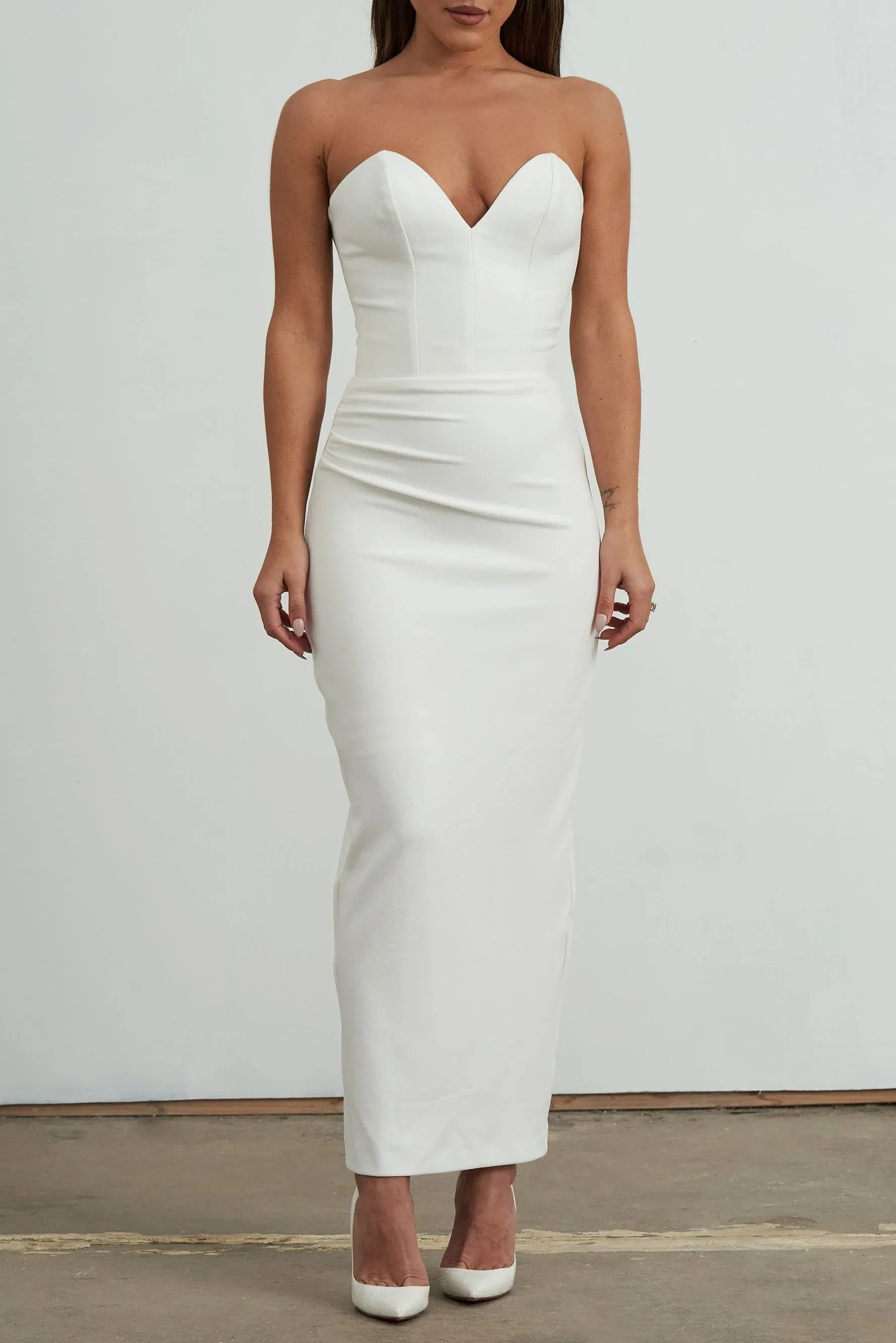 Luci Midi Dress - White