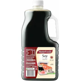 Masterfoods Soy Sauce 3L Bottle Bulk