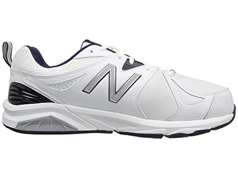  Men's Trainers 857 White with Navy V2  