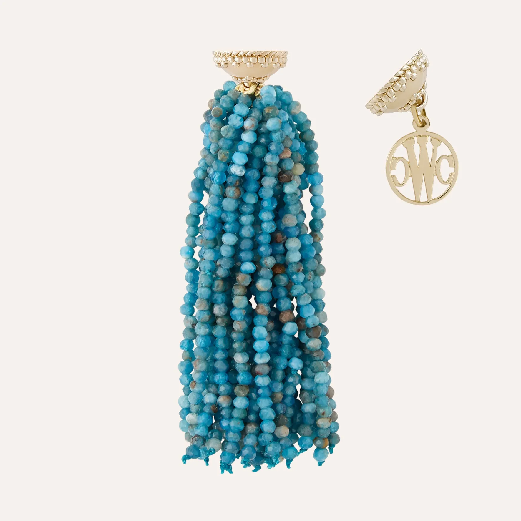 Michel Blue Apatite Tassel