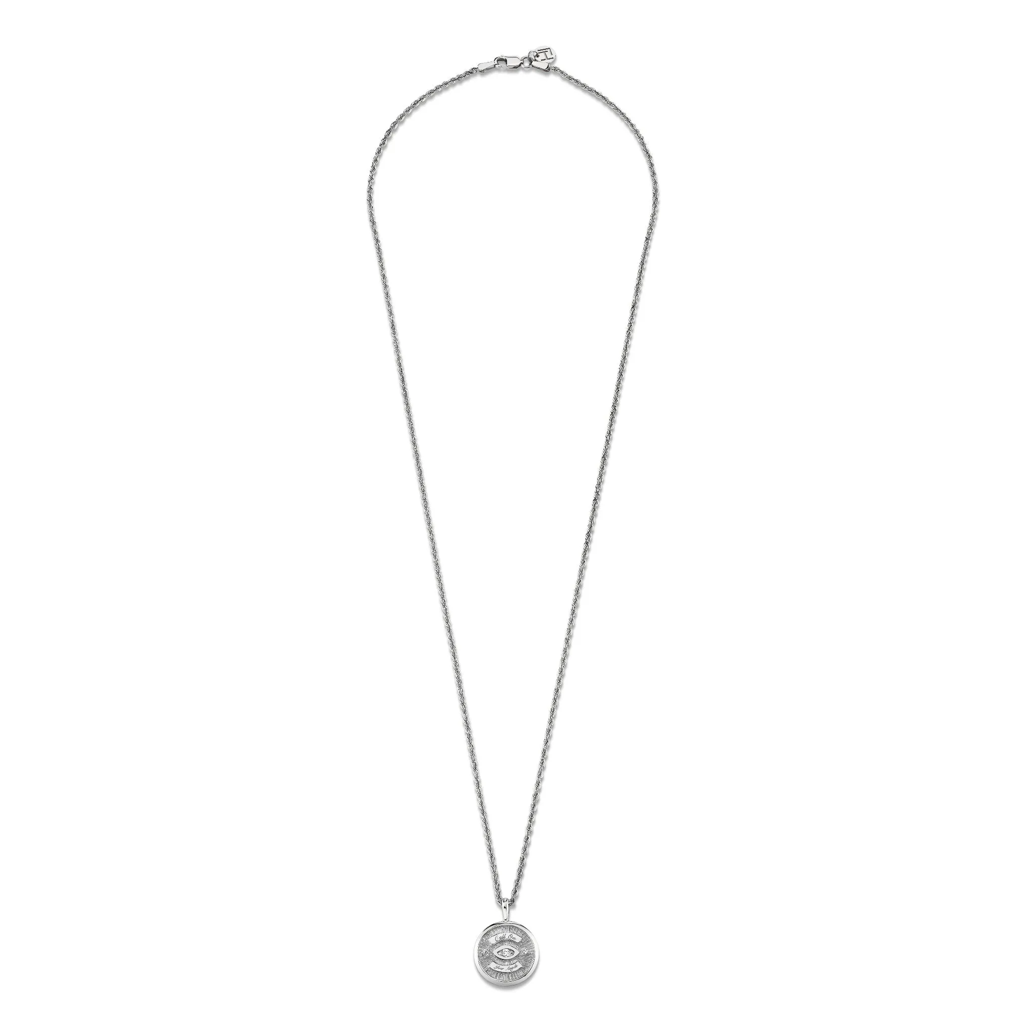 Mini Call On Your Angels Coin Necklace